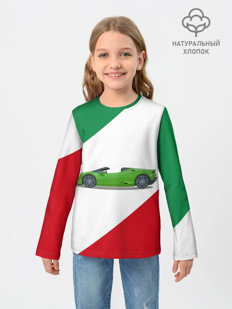 Детский лонгслив / Lamborghini