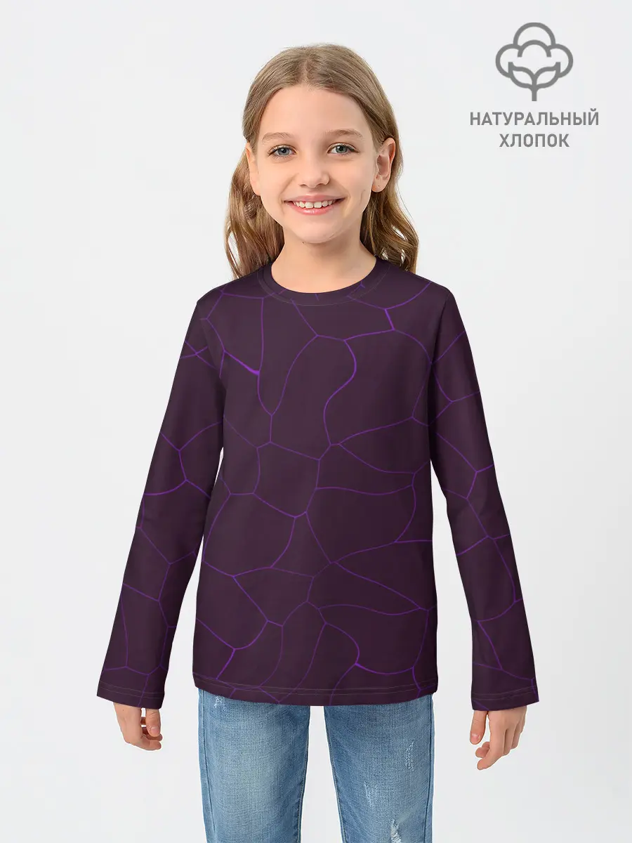 Детский лонгслив / Вишневые разломы