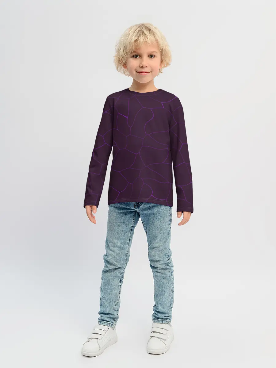 Детский лонгслив / Вишневые разломы