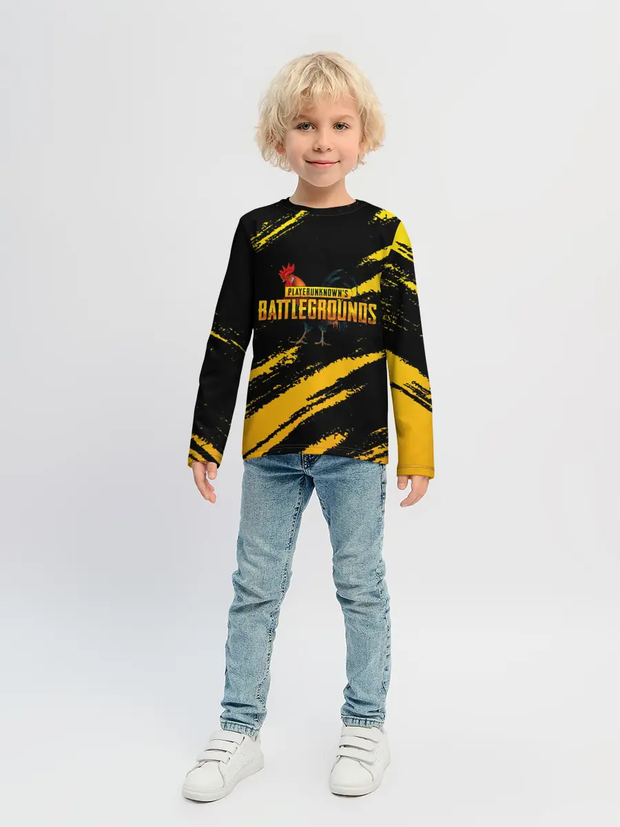 Детский лонгслив / Playerunknowns Battlegrounds: Петух.