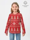 Детский лонгслив / Новогодний узор, 2022