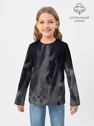 Детский лонгслив / Белое пламя