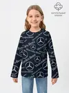 Детский лонгслив / MERCEDES-BENZ / МЕРСЕДЕС-БЕНЗ / УЗОР