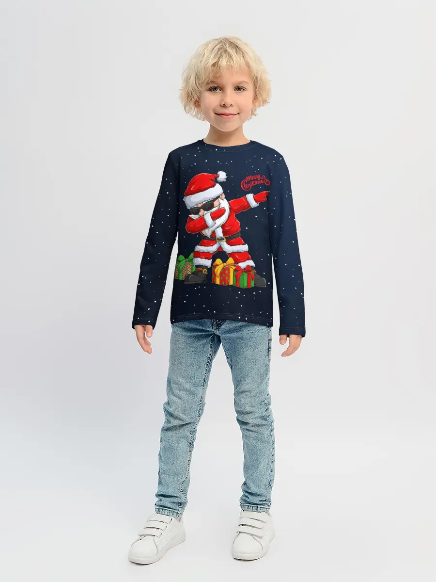Детский лонгслив / SANTA DABBING
