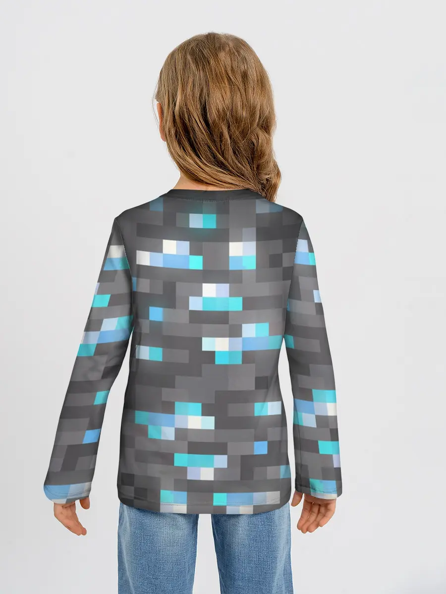 Детский лонгслив / АЛМАЗНАЯ РУДА | DIAMOND ORE | MINCRAFT