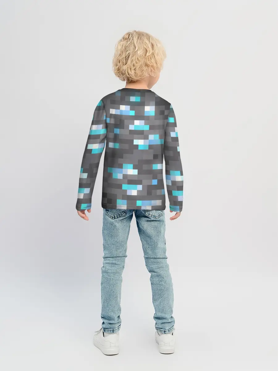 Детский лонгслив / АЛМАЗНАЯ РУДА | DIAMOND ORE | MINCRAFT