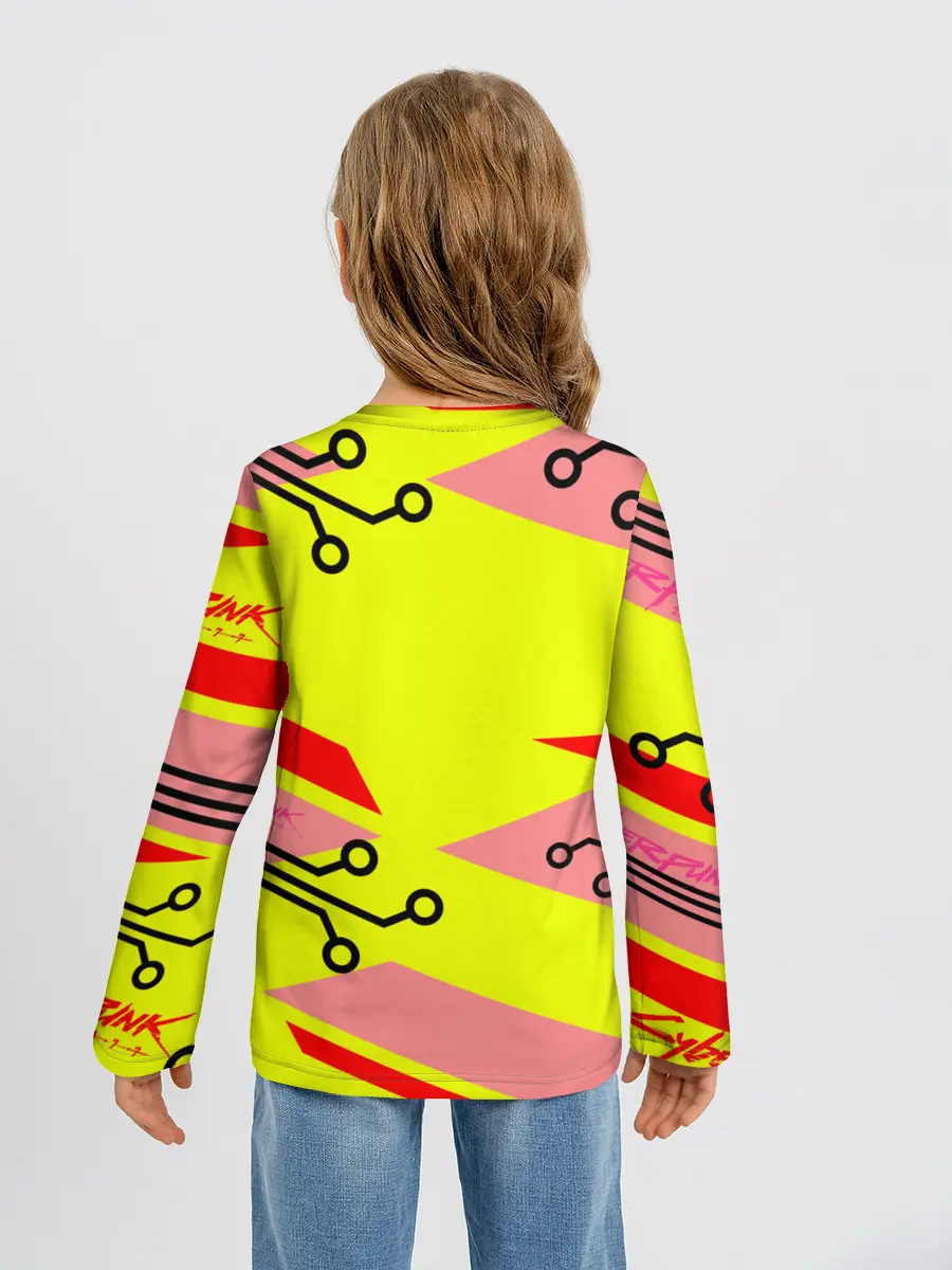 Детский лонгслив / Cyberpunk 2077 Киберматрица.