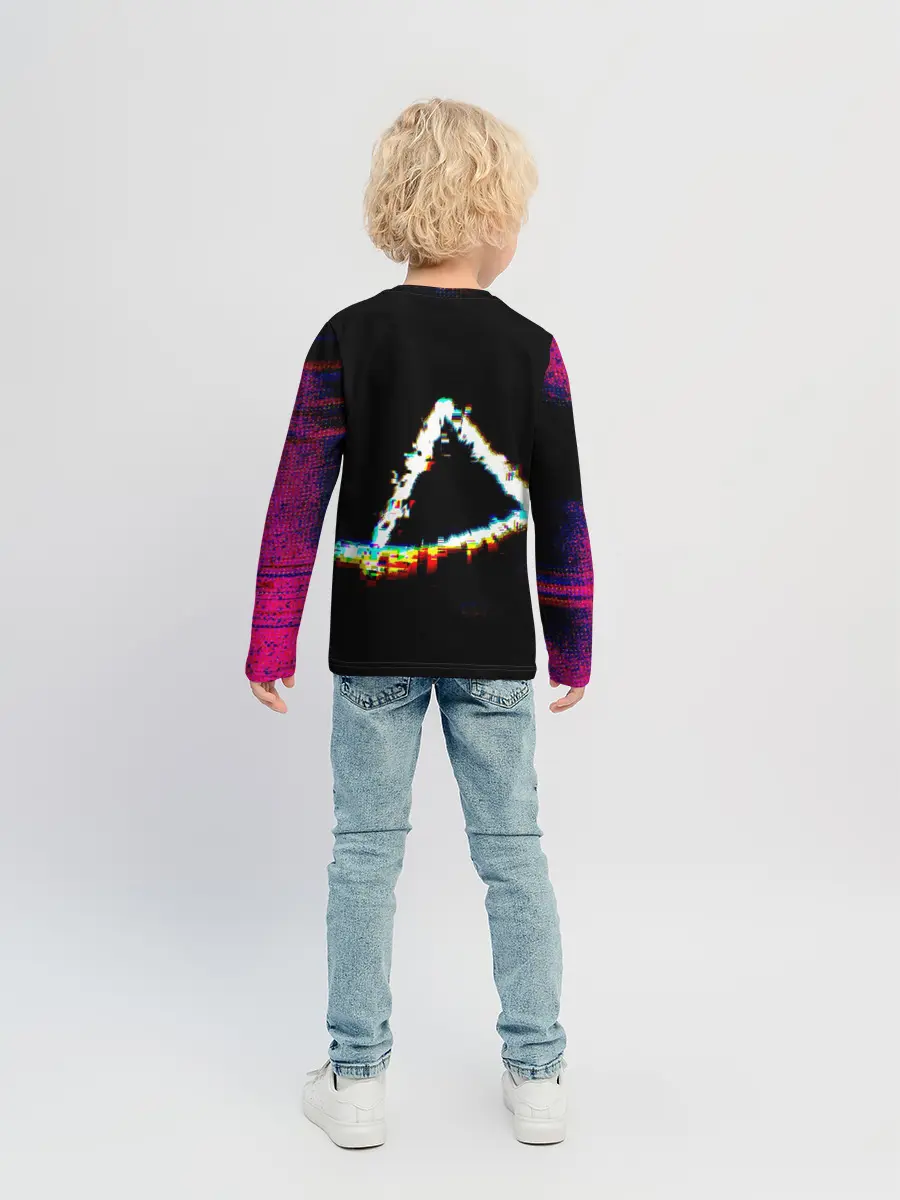 Детский лонгслив / Игра в кальмара глитч