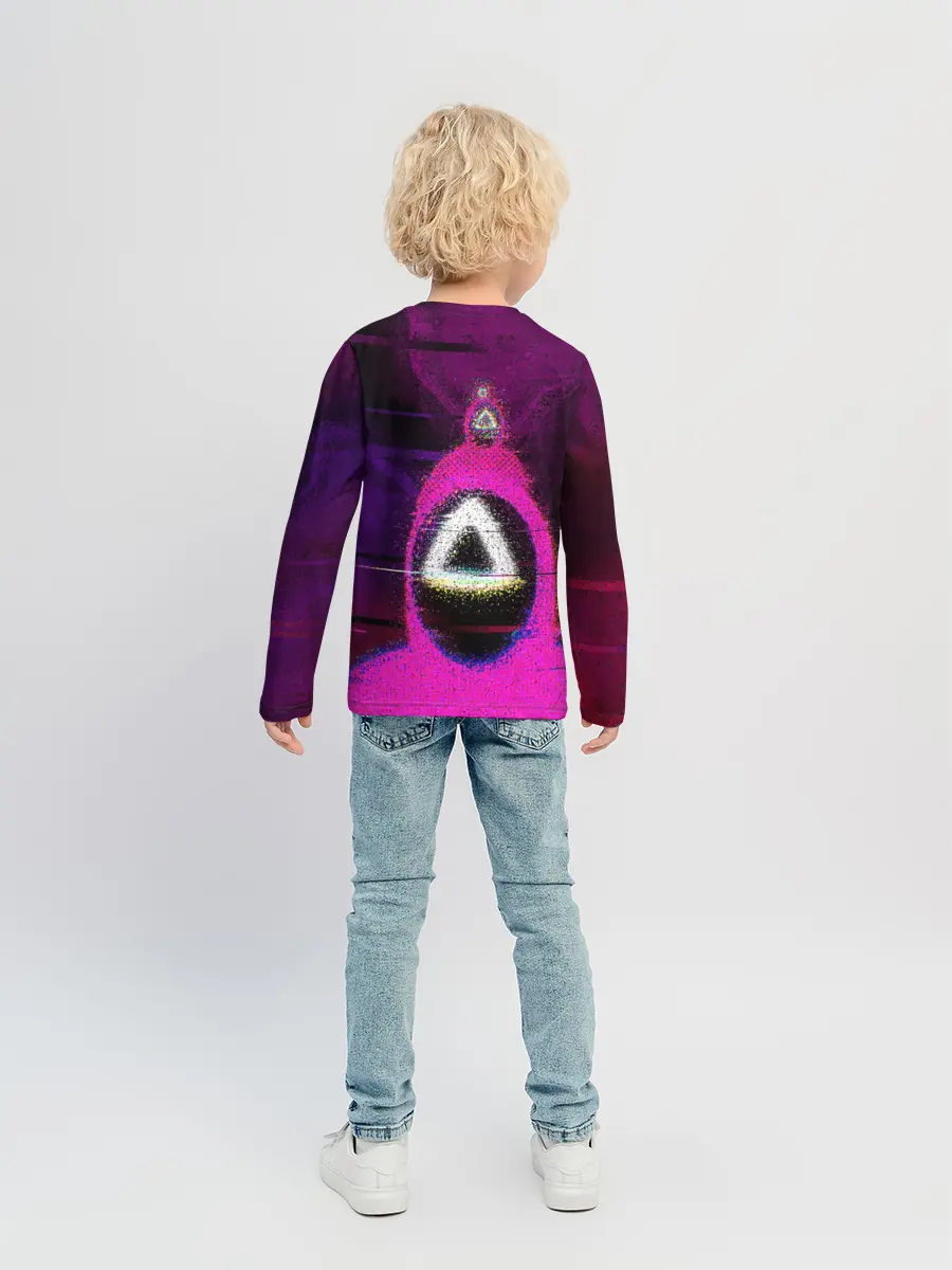 Детский лонгслив / Squid game glitch