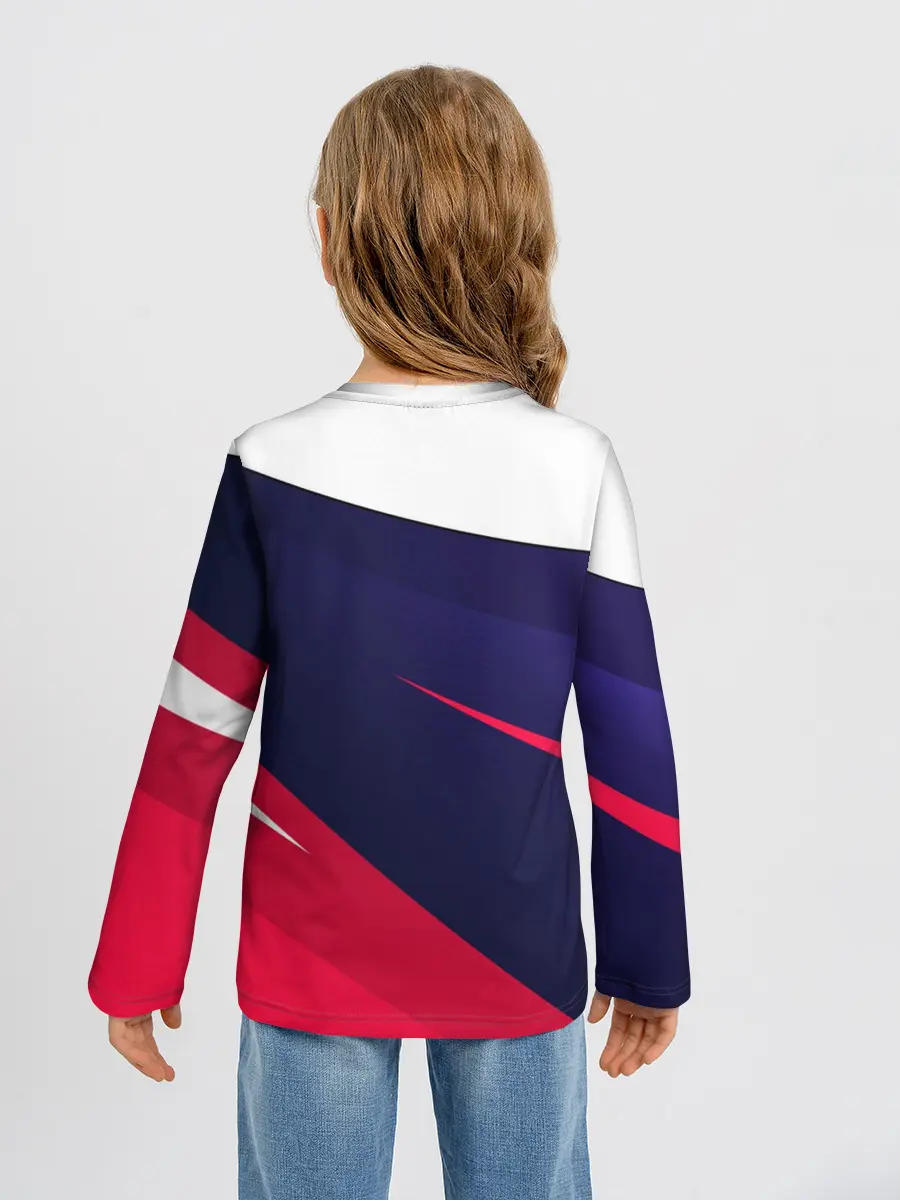 Детский лонгслив / MITSUBISHI ТРИКОЛОР