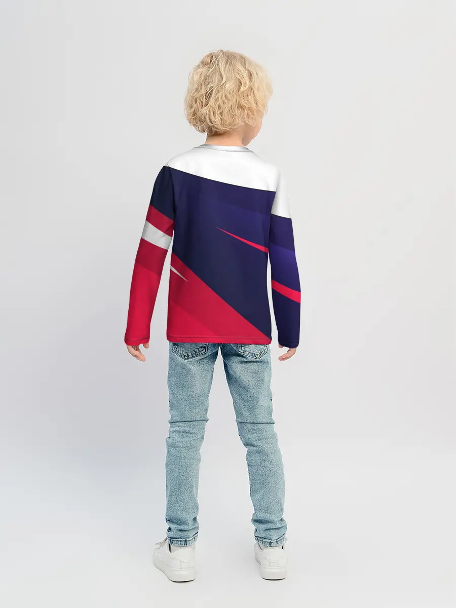 Детский лонгслив / MITSUBISHI ТРИКОЛОР