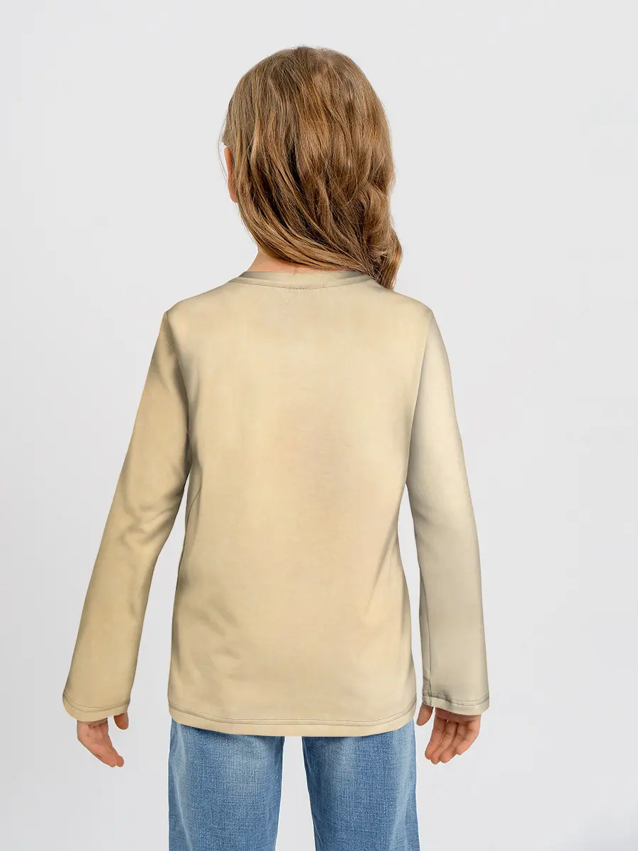 Детский лонгслив / Новогодний ленивец