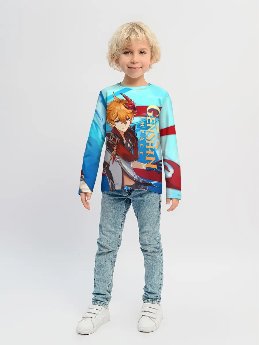 Детский лонгслив / Геншин импакт: Тарталья
