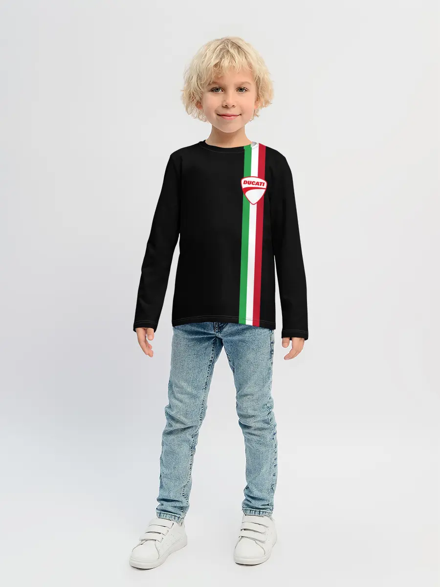Детский лонгслив / DUCATI MOTOCYCLE ITALY LINE