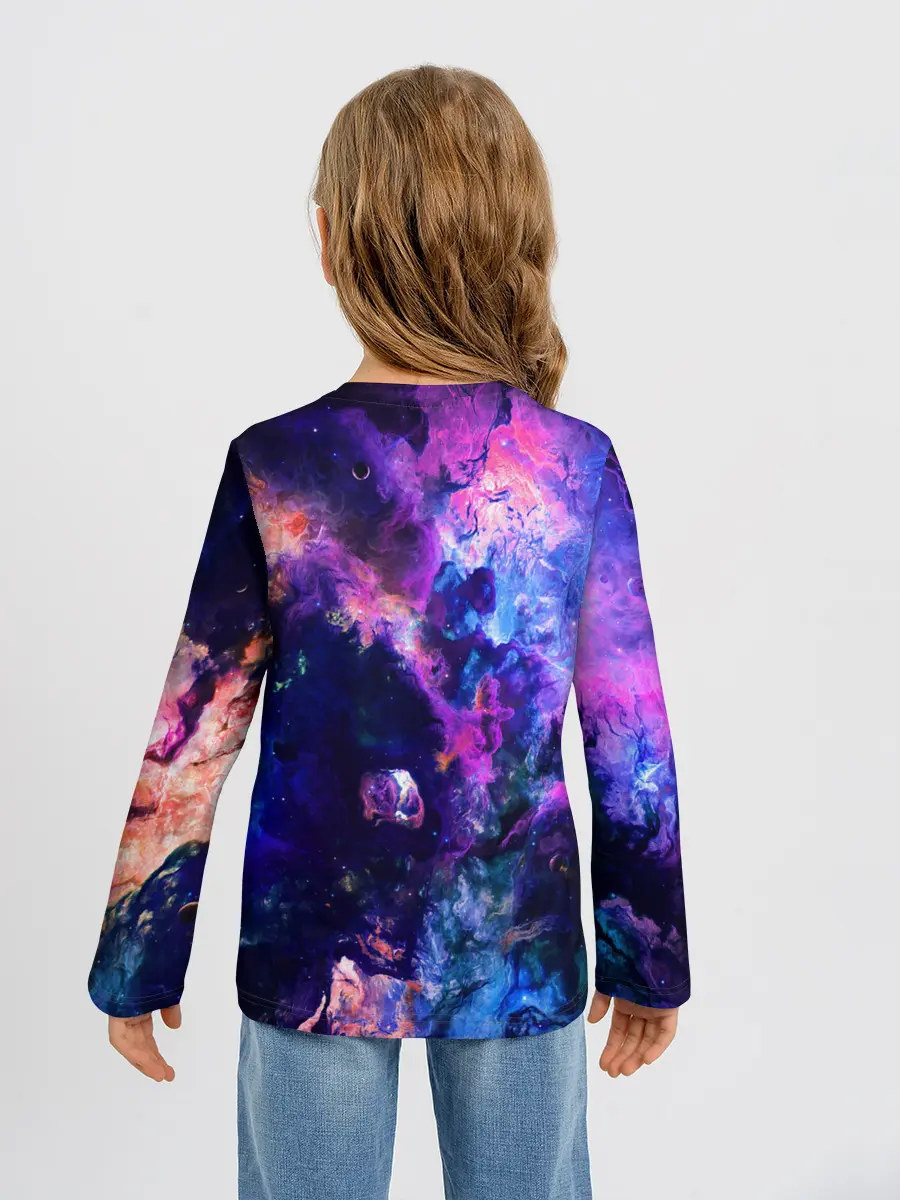 Детский лонгслив / НЕОНОВЫЕ КОСМОС / NEON SPACE