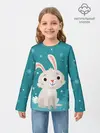 Детский лонгслив / Новогодний зайчик