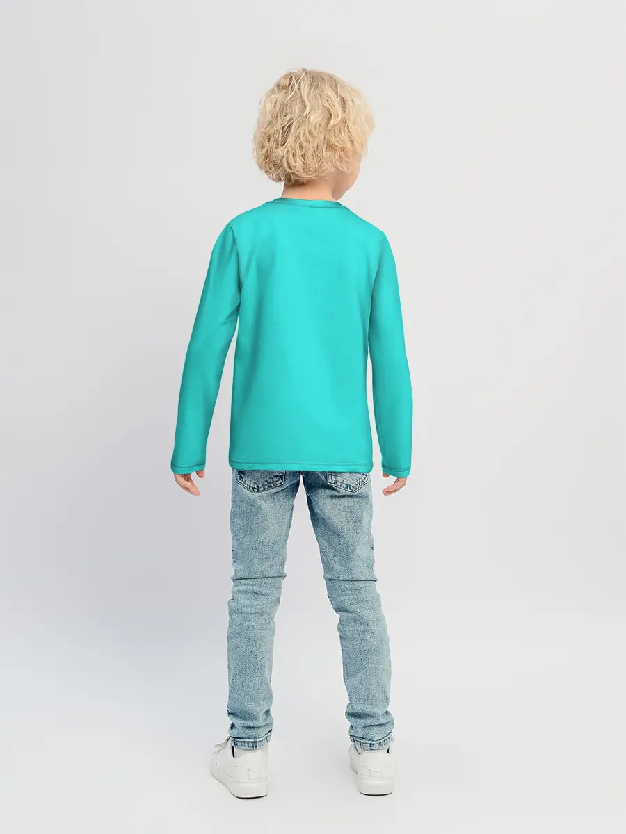 Детский лонгслив / Олень в свитере с оленями