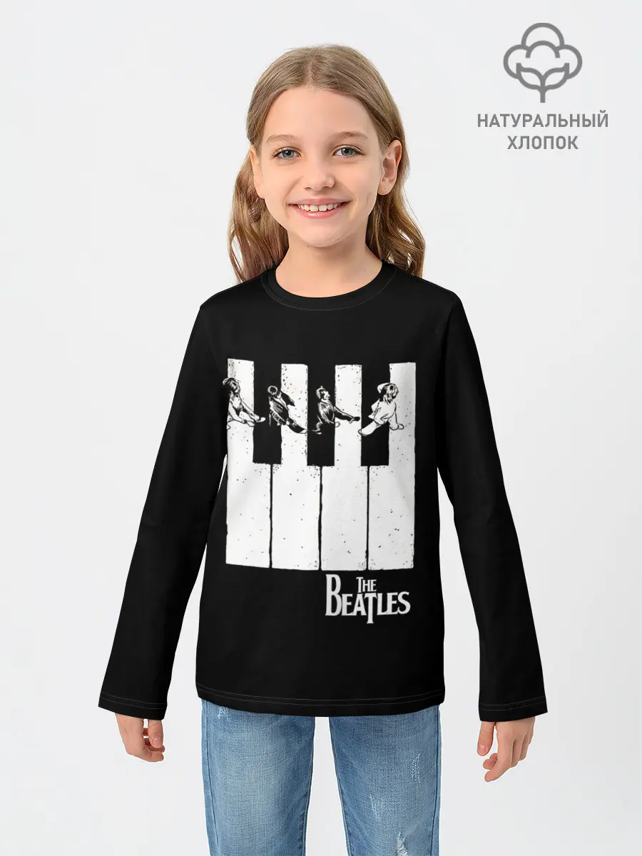 Детский лонгслив / THE BEATLES ЗНАМЕНИТАЯ КАРТИНКА