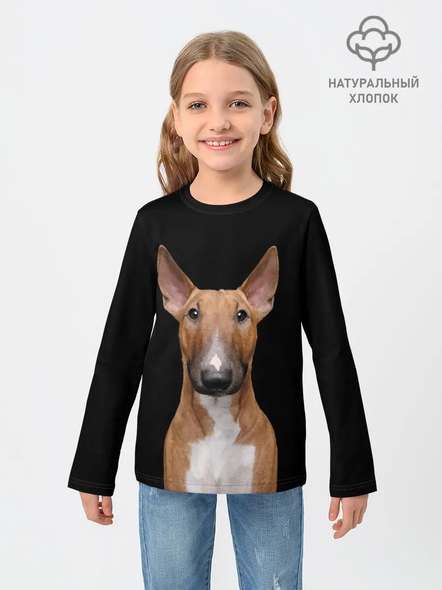 Детский лонгслив / Строгий смелый взгляд