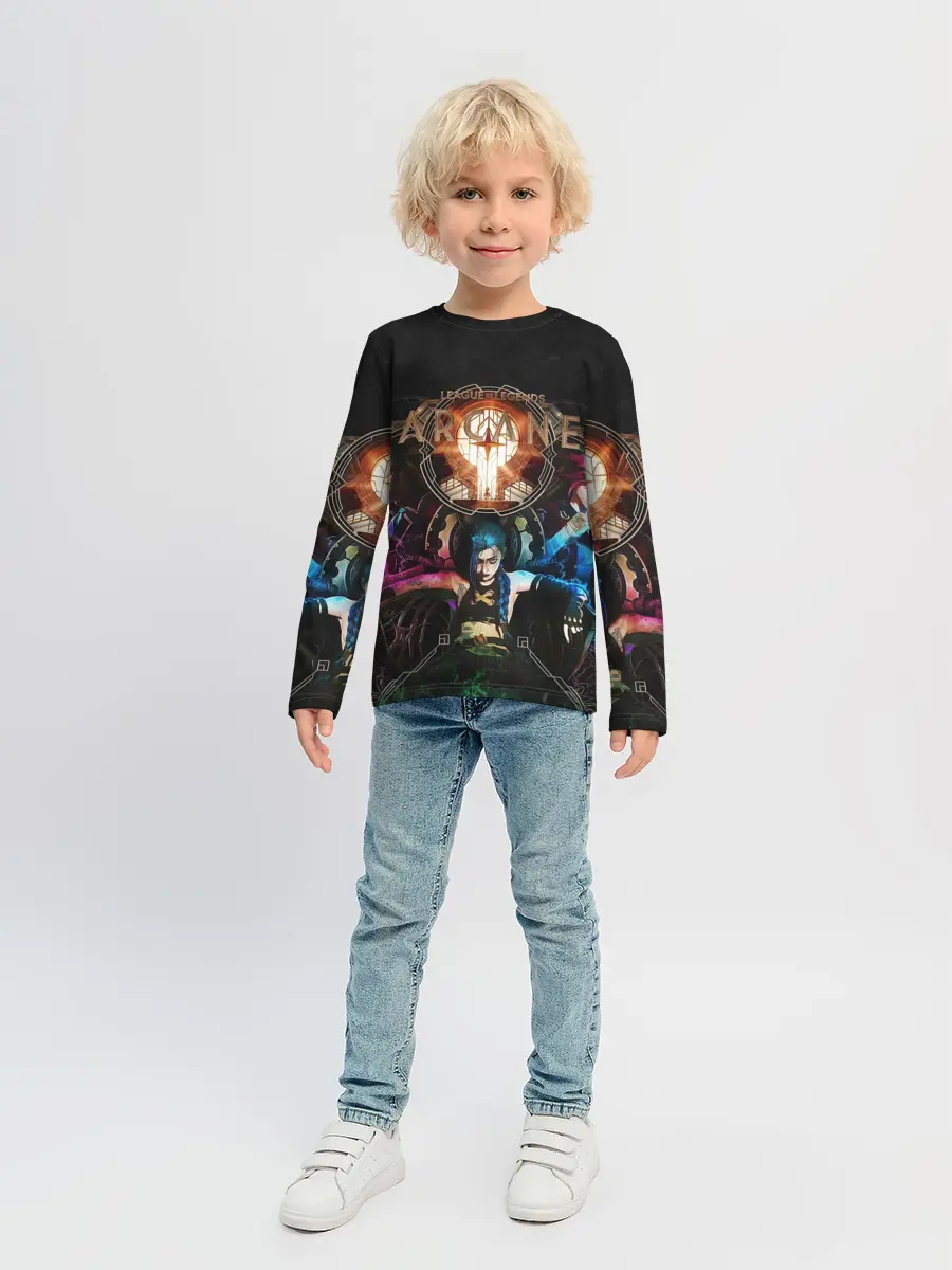Детский лонгслив / Аркейн Джинкс,Ви и Силко