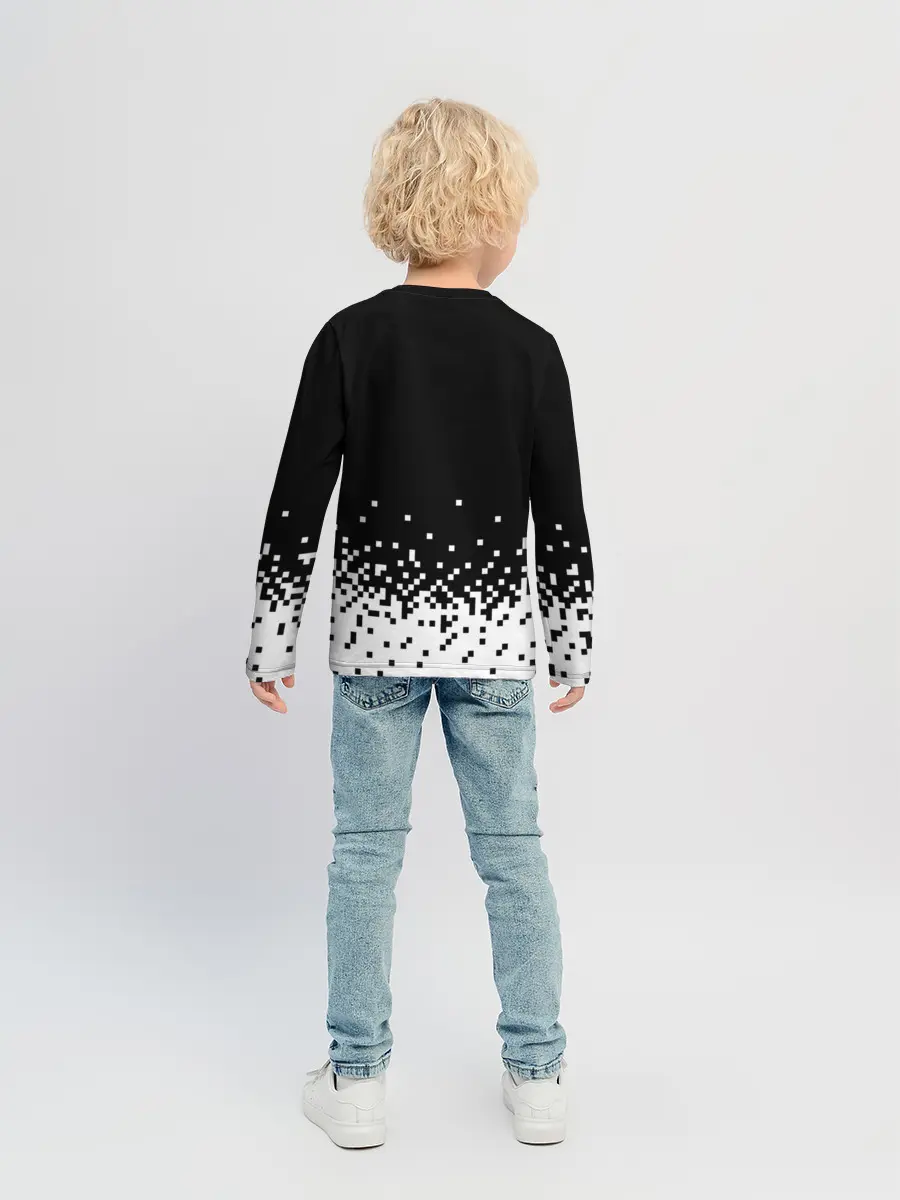 Детский лонгслив / Minecraft | Майнкрафт | логотип