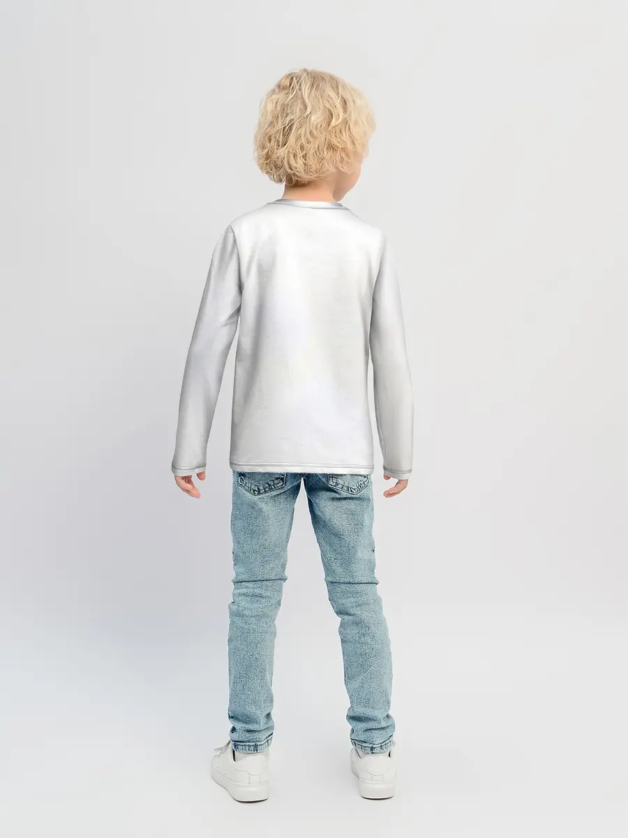 Детский лонгслив / Сайтама пробивая стены One Punch-Man