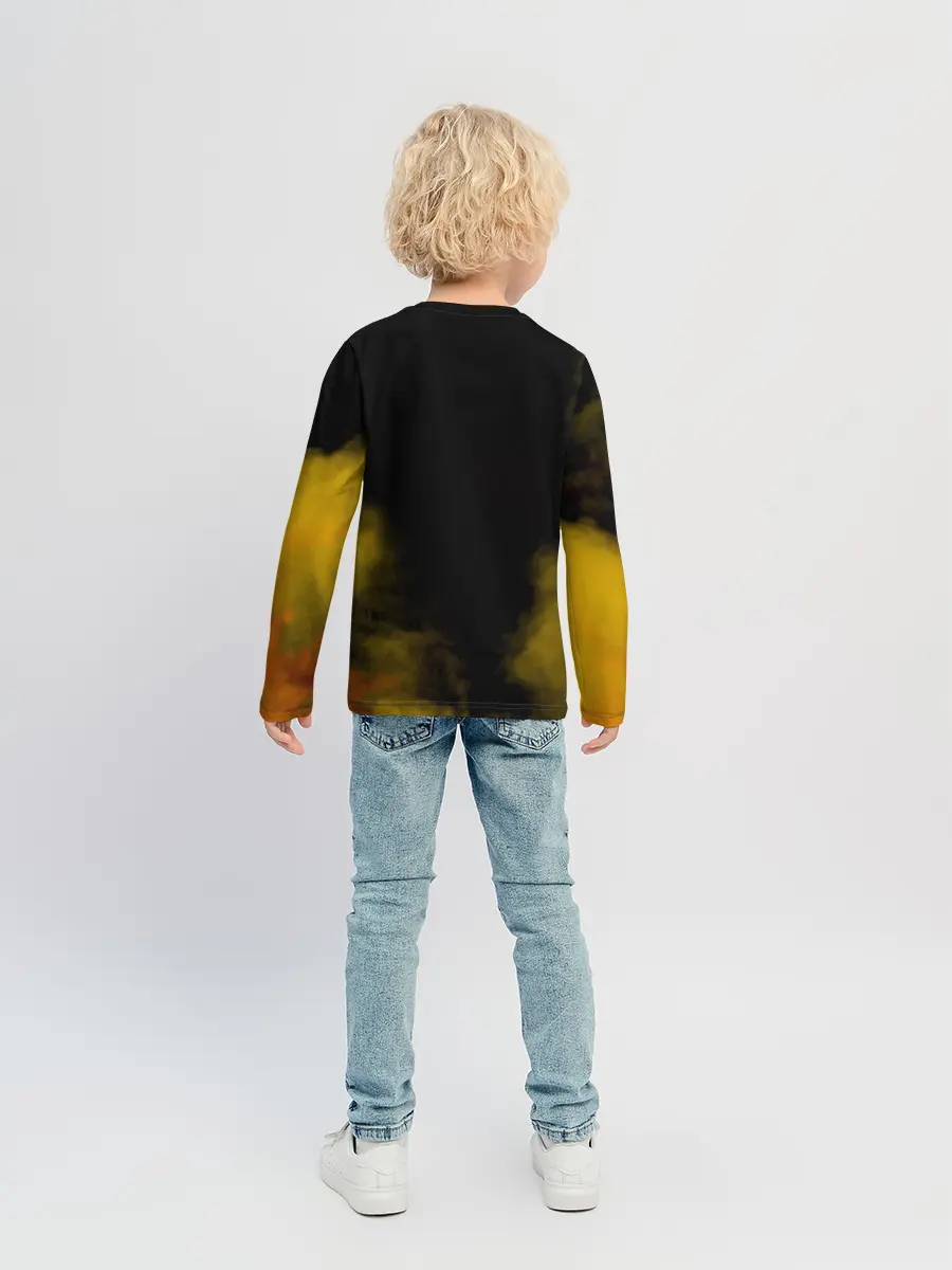 Детский лонгслив / Карикатура Ангус Янг - AC/DC