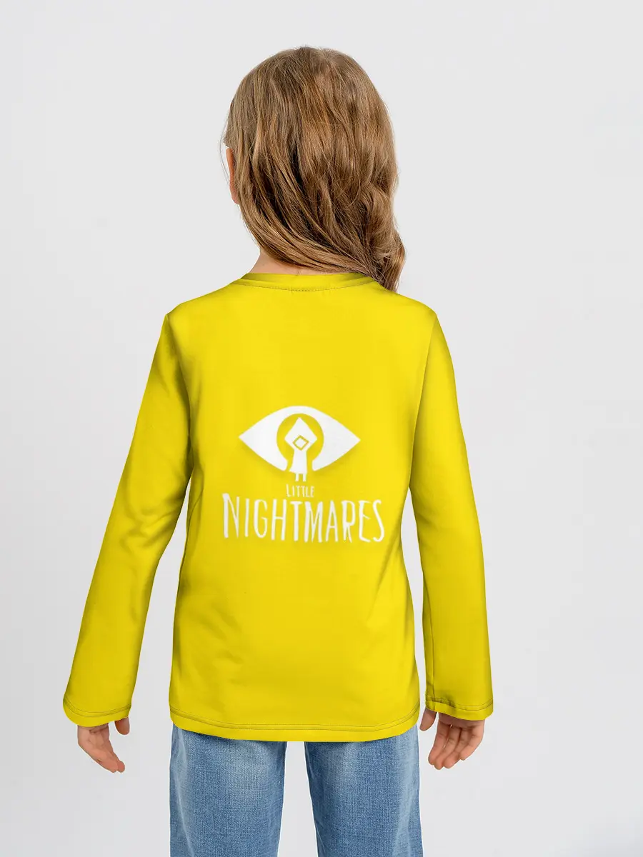 Детский лонгслив / Little nightmares 2 | Yelow