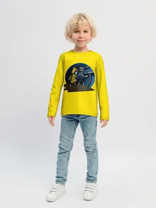 Детский лонгслив / Little nightmares 2 | Yelow