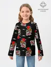 Детский лонгслив / Японский стиль - тигры