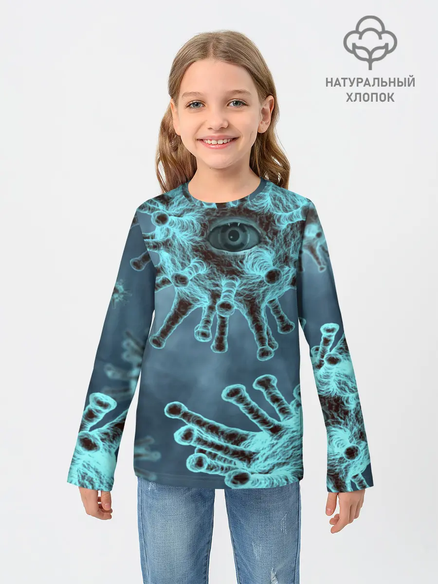 Детский лонгслив / Ковидит
