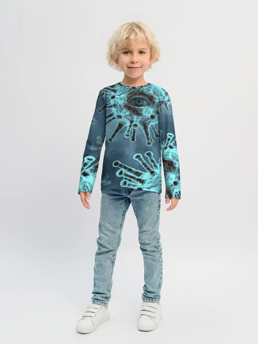 Детский лонгслив / Ковидит