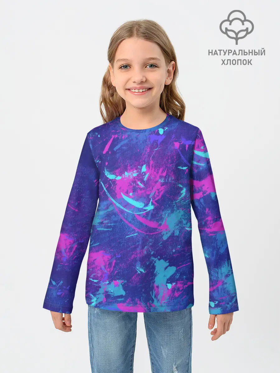 Детский лонгслив / Краски