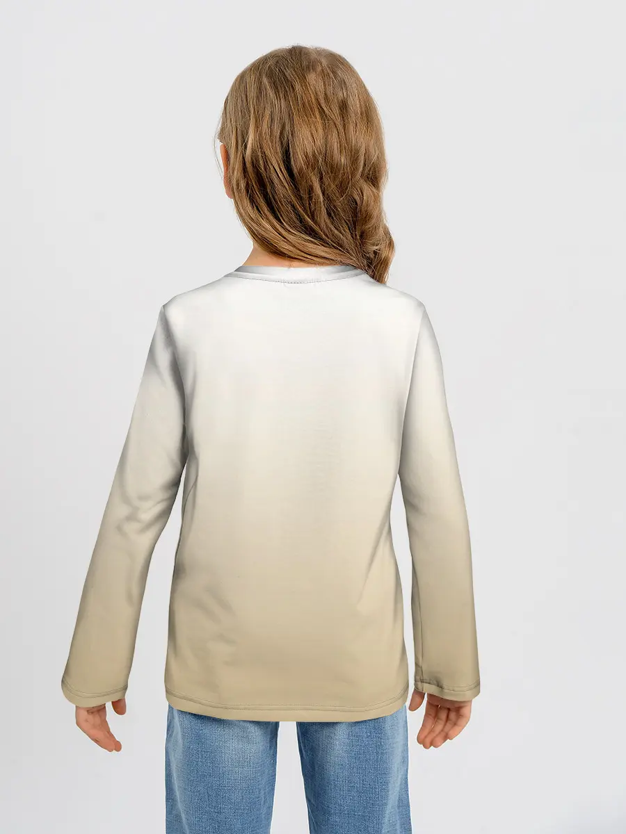 Детский лонгслив / Пушистый котик реалистичный