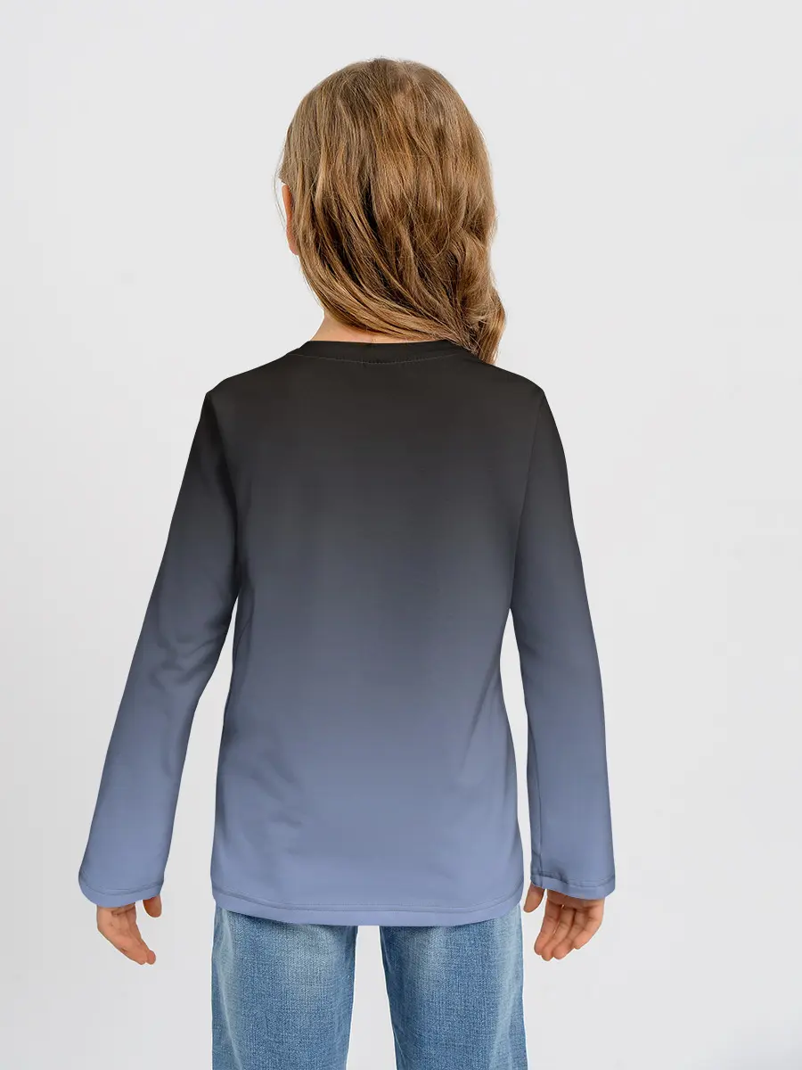 Детский лонгслив / сиамская милая кошечка