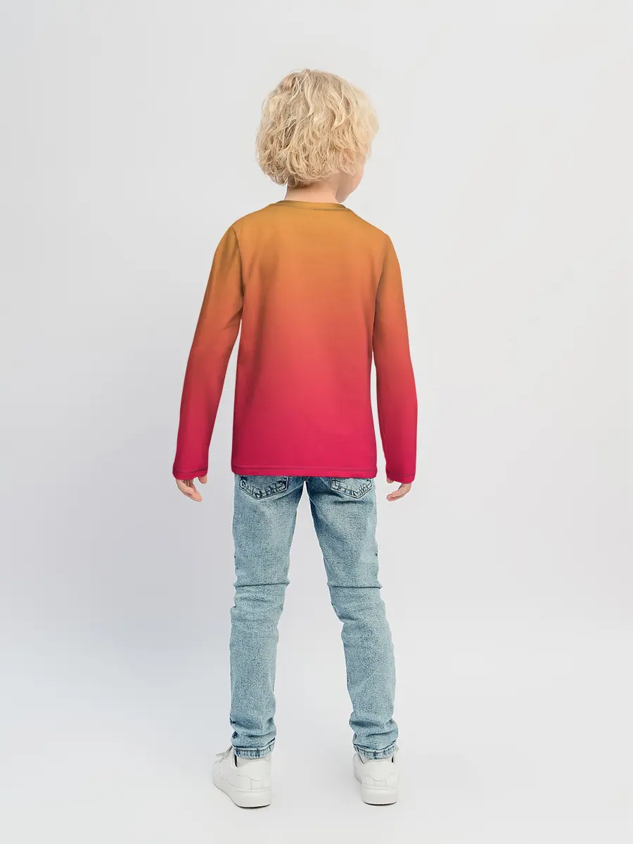 Детский лонгслив / сердечко из следов собаки