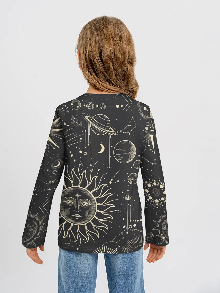 Детский лонгслив / звездное небо