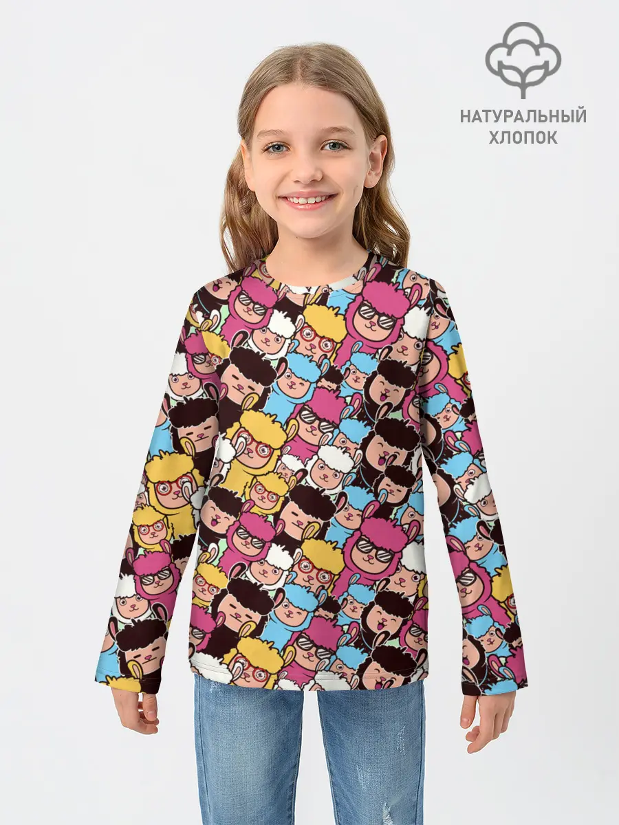 Детский лонгслив / Альпаки