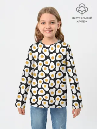 Детский лонгслив / Яичница