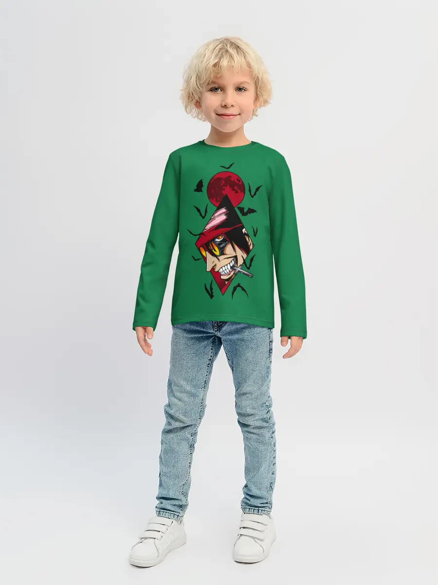 Детский лонгслив / Алукард в ромбе