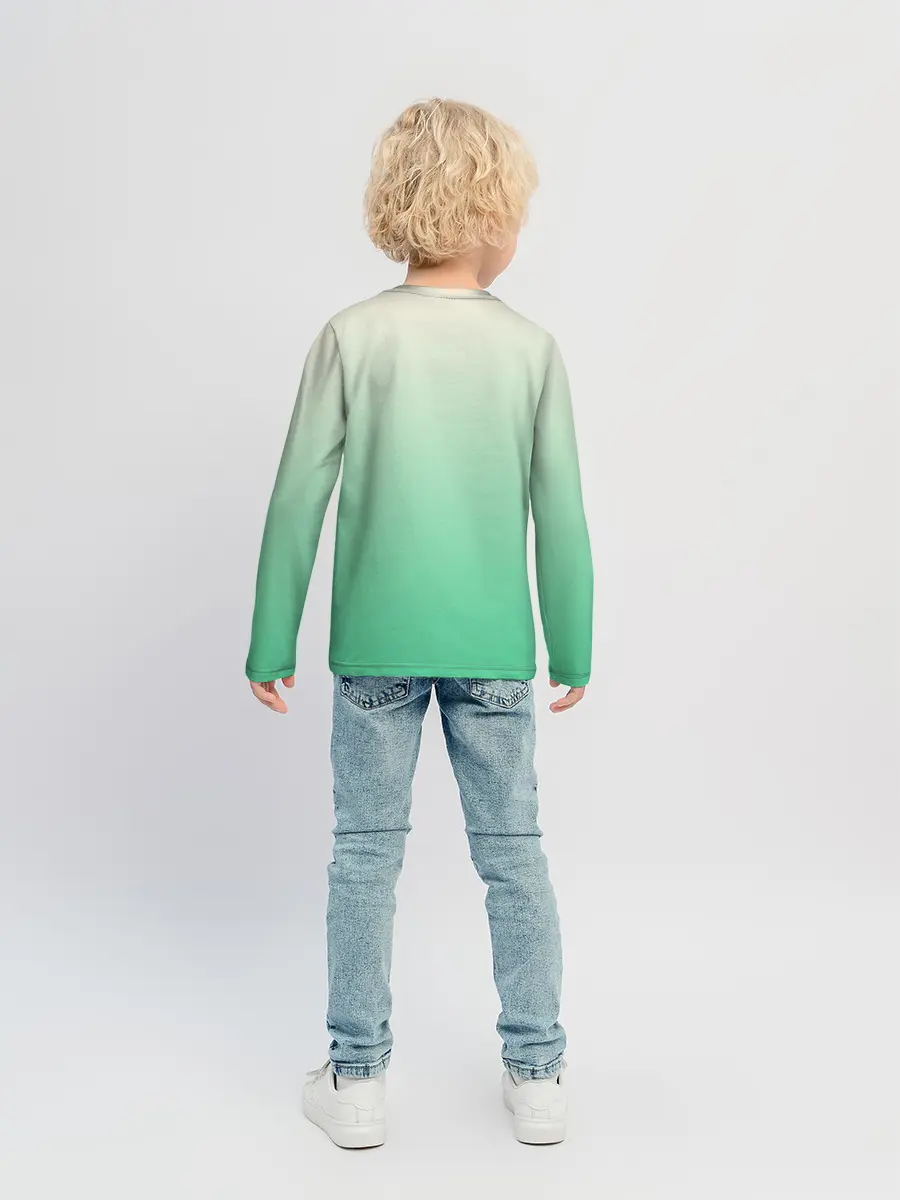 Детский лонгслив / две овечки пасутся на лугу