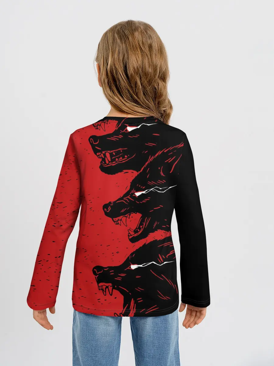 Детский лонгслив / Evil Wolves