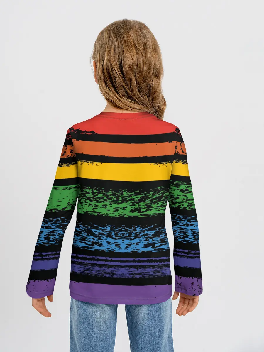 Детский лонгслив / Радуга