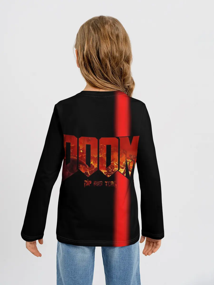 Детский лонгслив / Doom | Rip and Tear