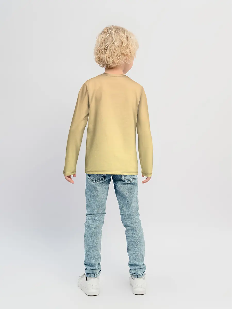 Детский лонгслив / малышка чиби и цыпленок