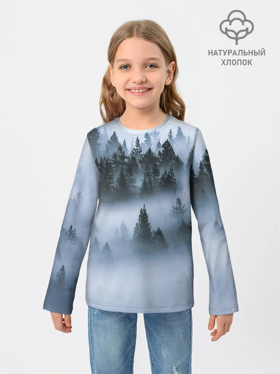 Детский лонгслив / Сумеречный лес