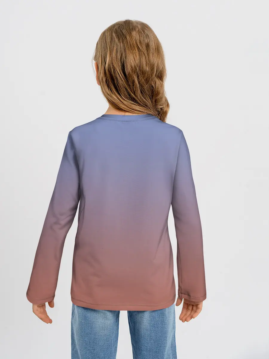 Детский лонгслив / обычная девочка фрилансер