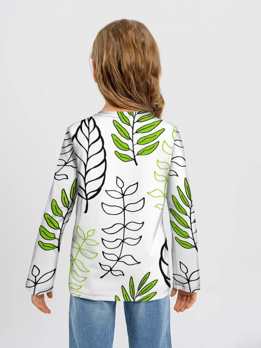 Детский лонгслив / Листья