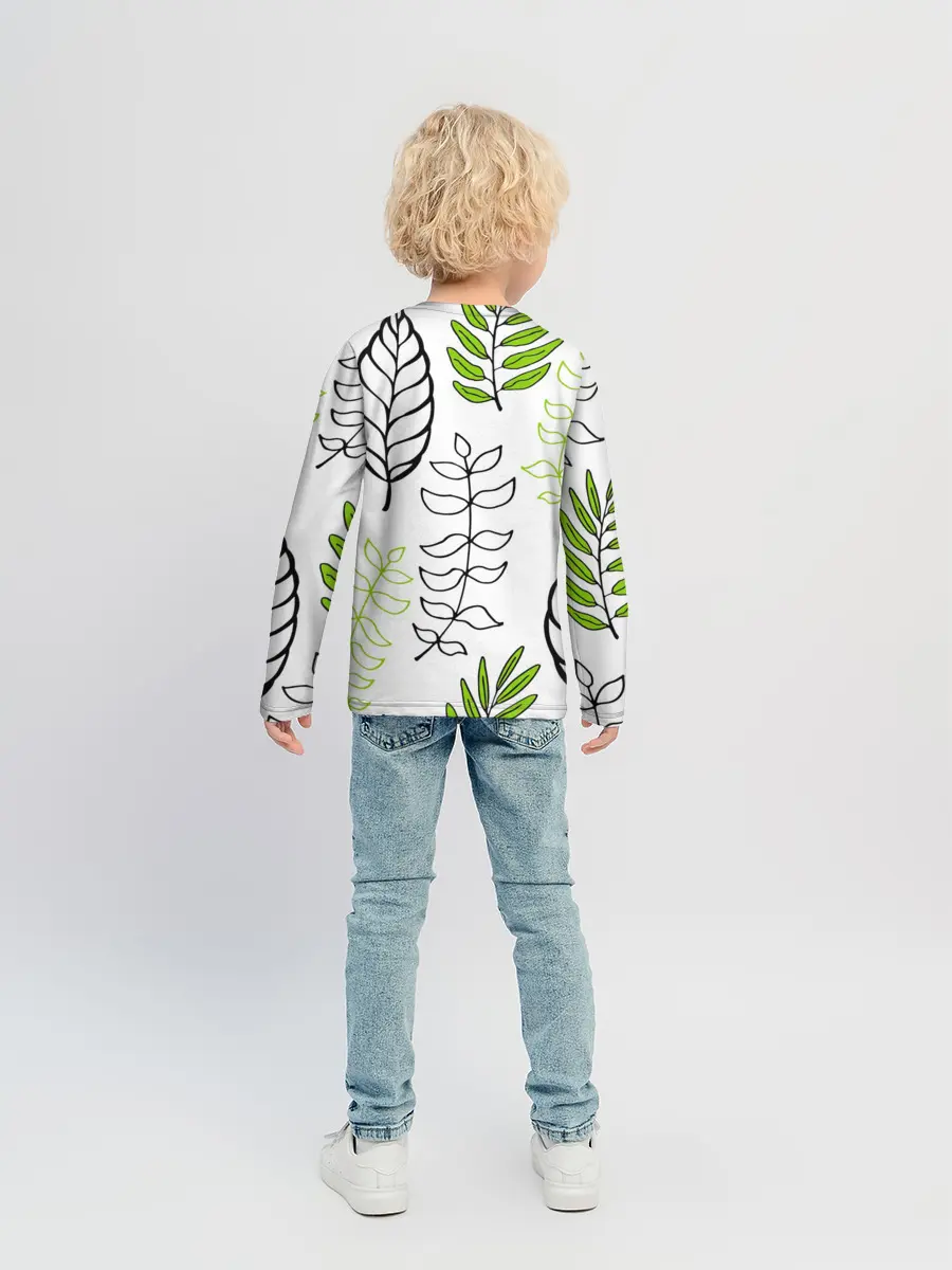 Детский лонгслив / Листья
