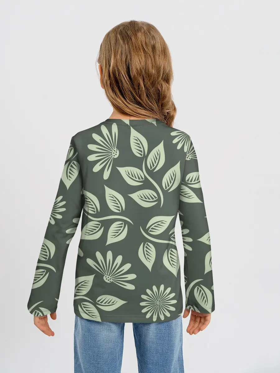 Детский лонгслив / Цветы